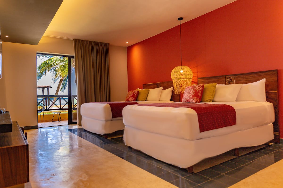 Kamar Premium, 2 Tempat Tidur Queen, pemandangan samudra | Pemandangan pantai/laut