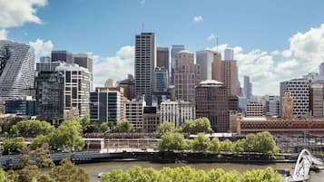 Quarto duplo superior, 2 camas de solteiro, vista para o rio | Fachada