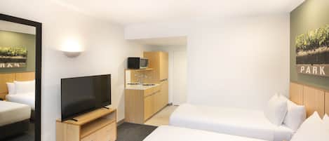 In-room safe, desk, blackout curtains, soundproofing