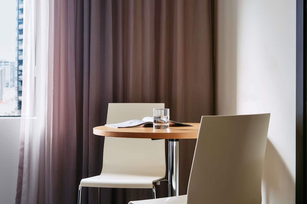 In-room safe, desk, blackout curtains, soundproofing
