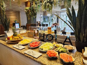 Daily buffet breakfast (EUR 10 per person)