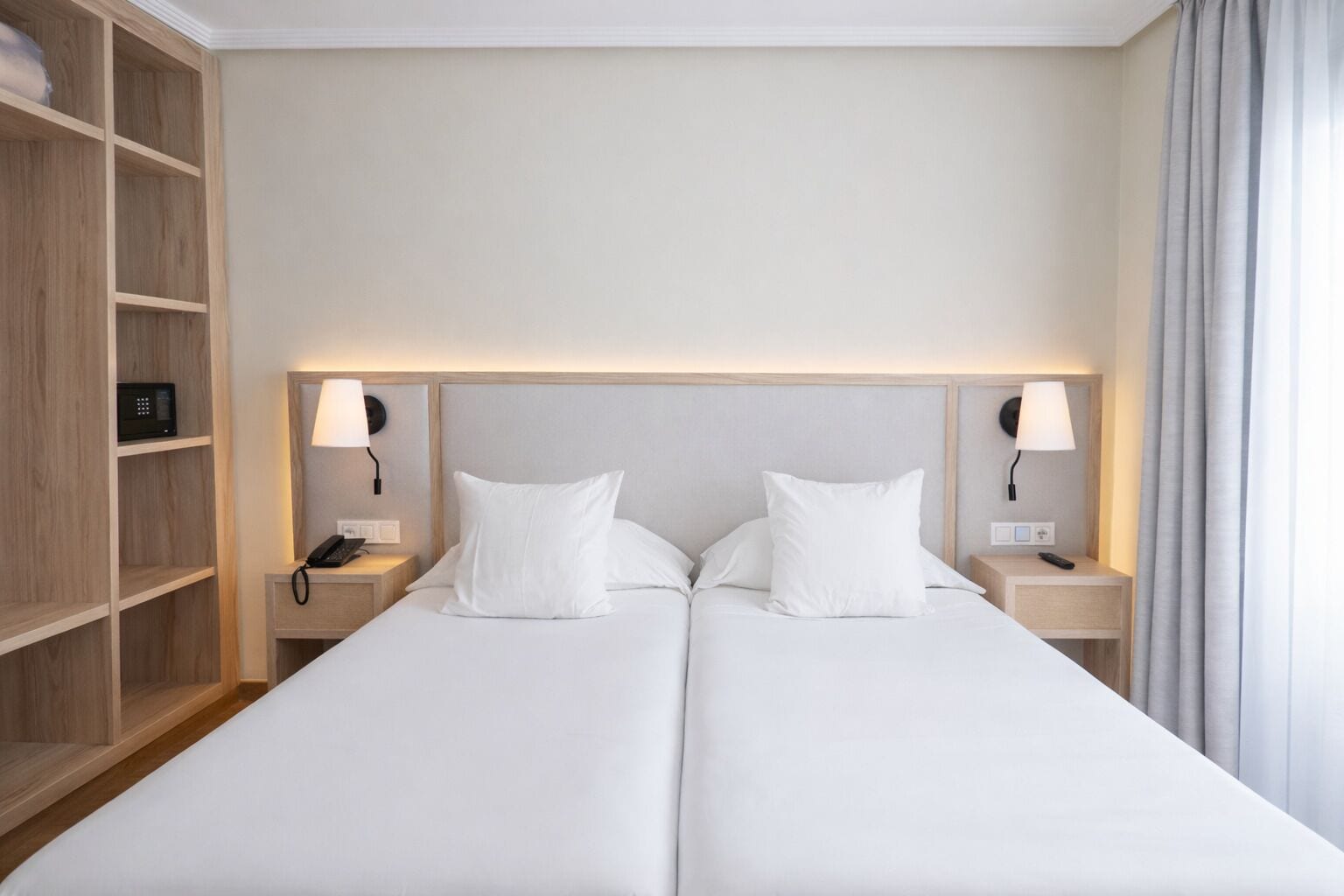 Down duvets, memory-foam beds, minibar, in-room safe