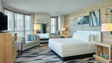 Suite – executive, 1 dobbeltseng, hjørnerom | Sengetøy av topp kvalitet, dundyner og senger med overmadrass