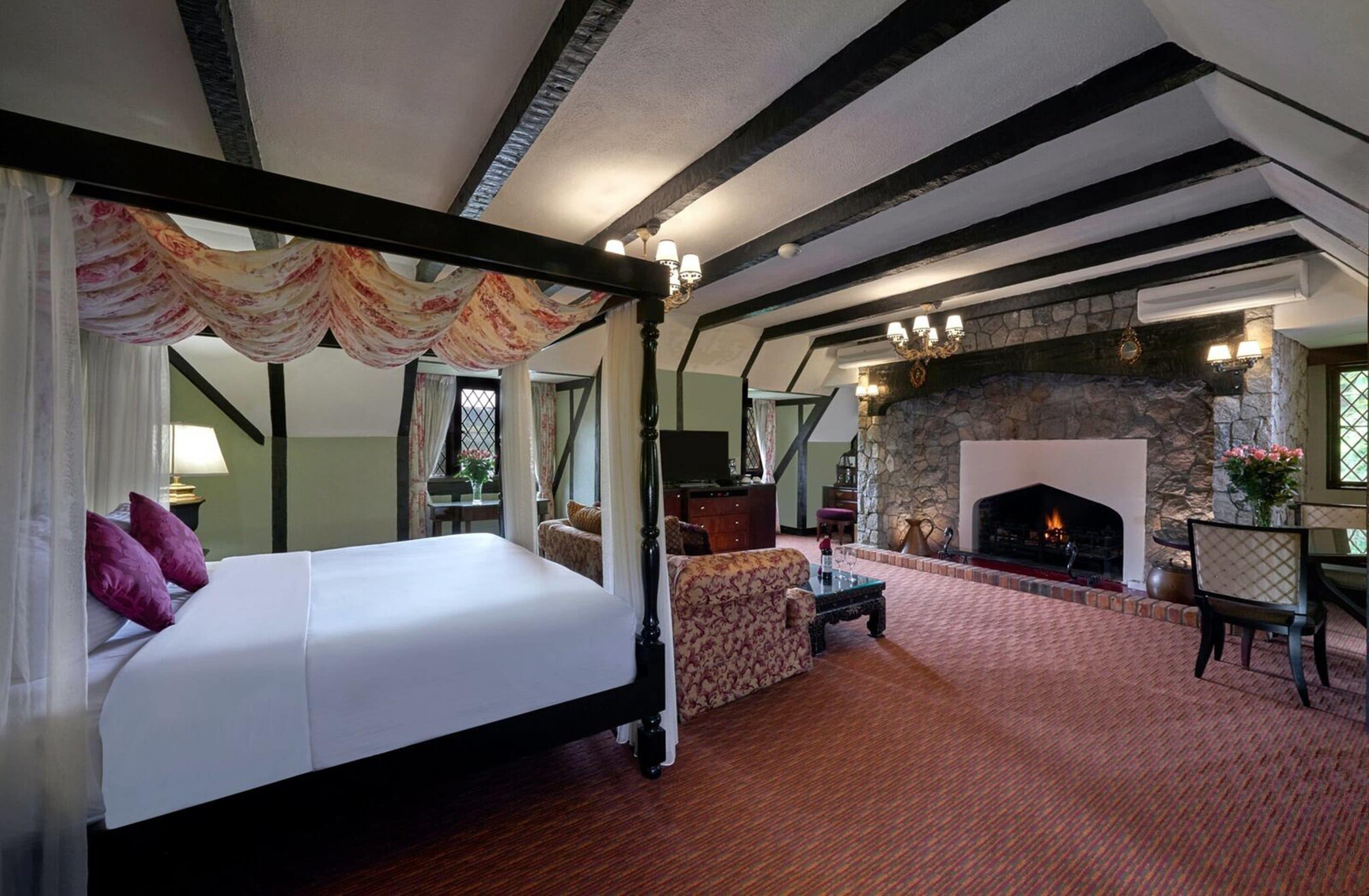 premium suite, 1 bedroom, fireplace, hill view | 2 bedrooms, free minibar items, in-room safe, blackout curtains