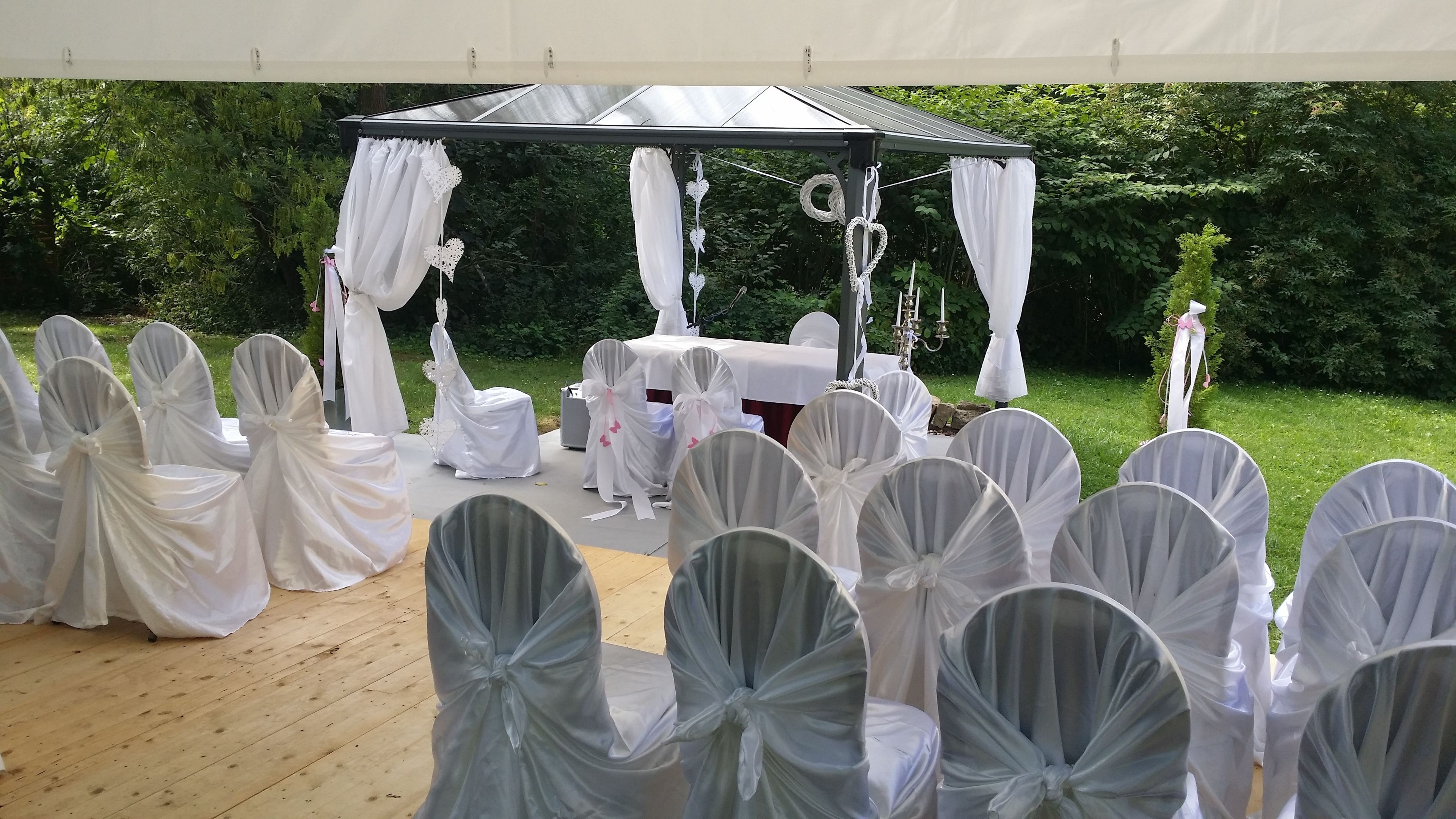 outdoor wedding area