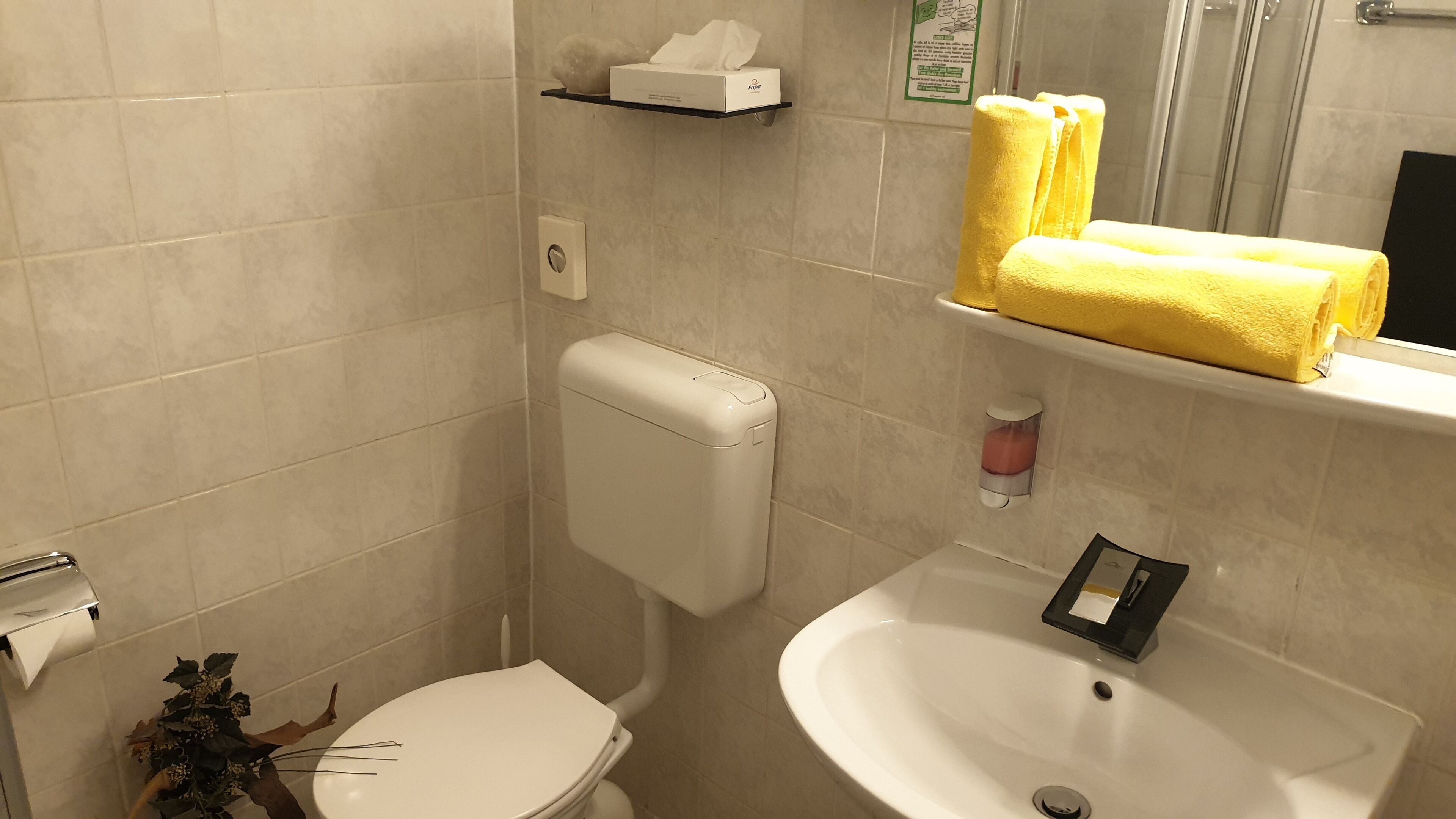 single room | bathroom | separate bathtub and shower, deep-soaking bathtub, rainfall showerhead