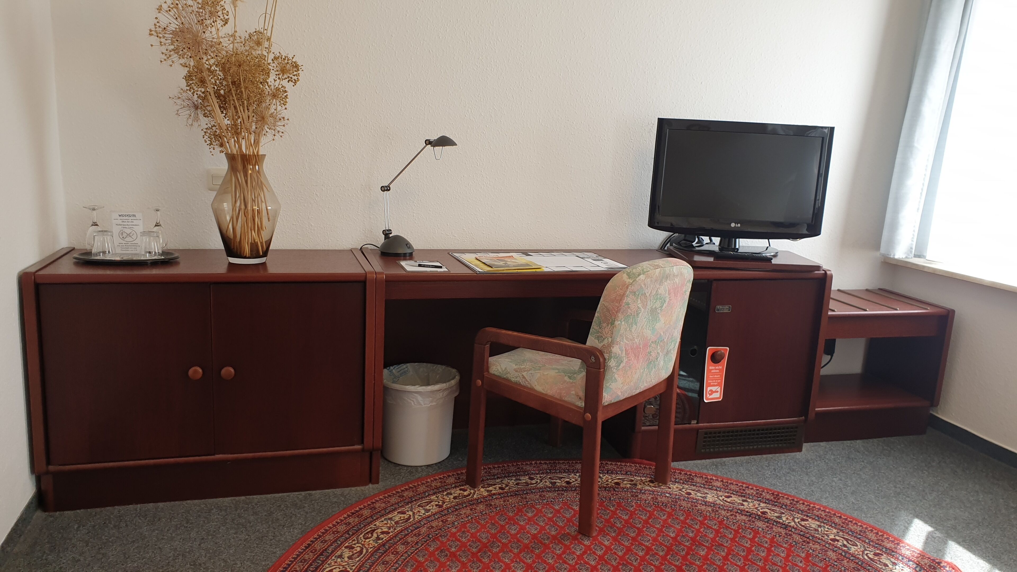 double room | living area | 55-inch flat-screen tv with satellite channels, tv, pay films