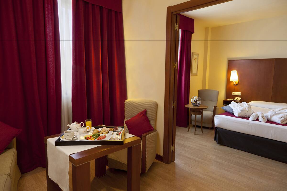 Down duvets, minibar, in-room safe, desk