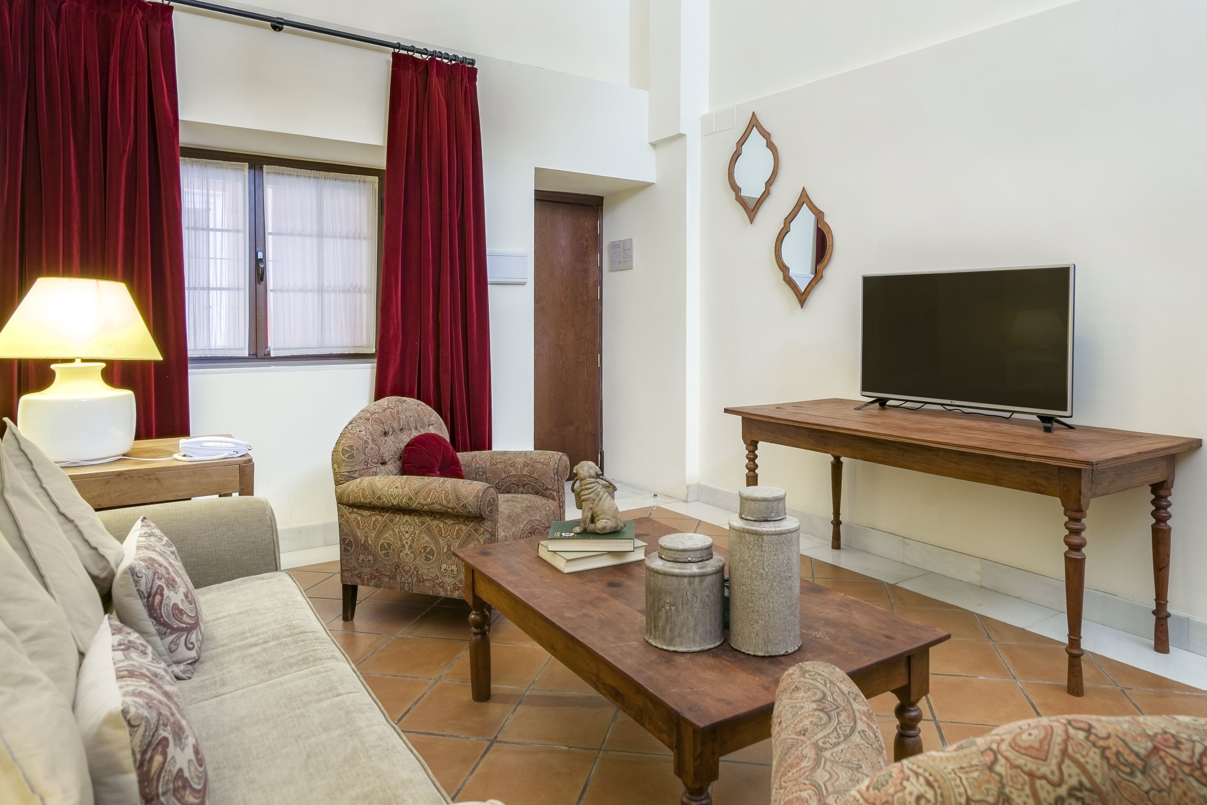 32-inch flat-screen tv with satellite channels, tv