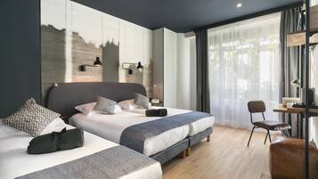 In-room safe, blackout drapes, soundproofing, free WiFi