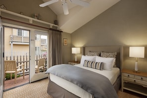 Deluxe Room, 1 King Bed, Patio, Partial Ocean View | Premium bedding, pillow-top beds, iron/ironing board, free WiFi
