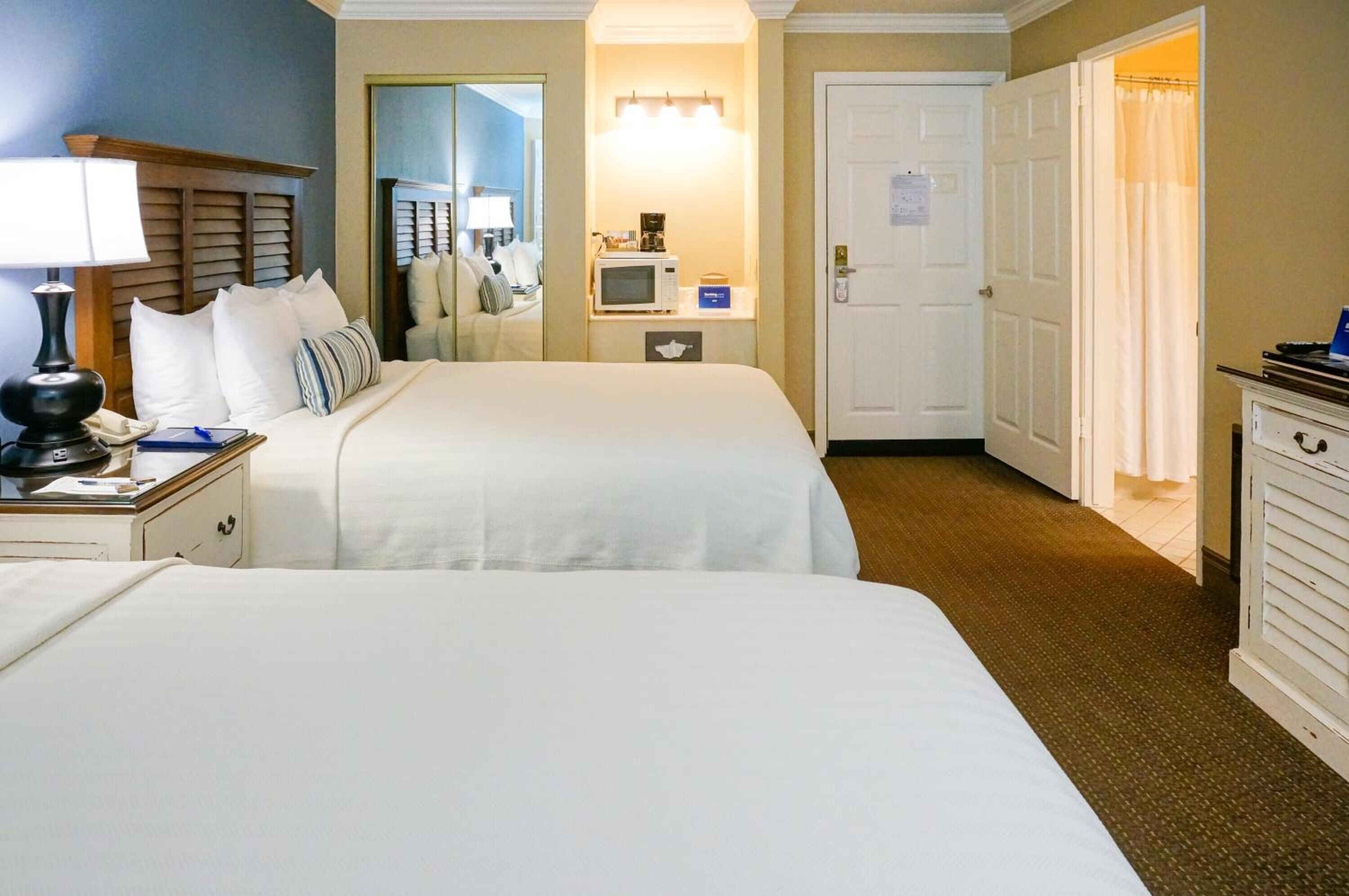 deluxe room, 2 queen beds | premium bedding, iron/ironing board, free wifi, bed sheets