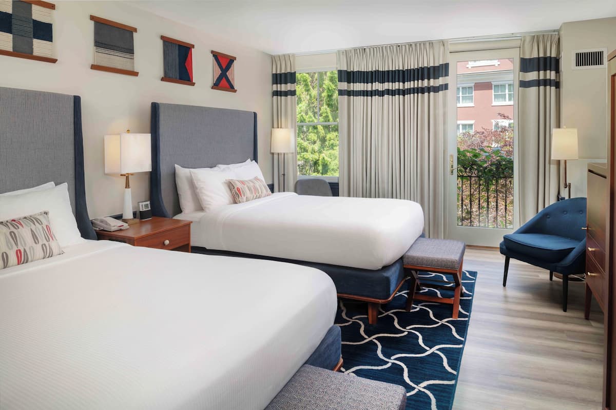 Room, 2 Queen Beds, Garden View | Premium bedding, desk, blackout drapes, iron/ironing board