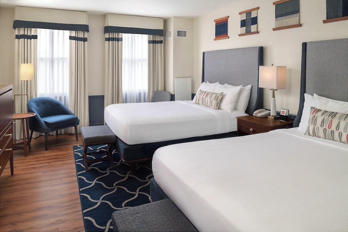 Deluxe Room, 2 Queen Beds | Premium bedding, desk, blackout drapes, iron/ironing board