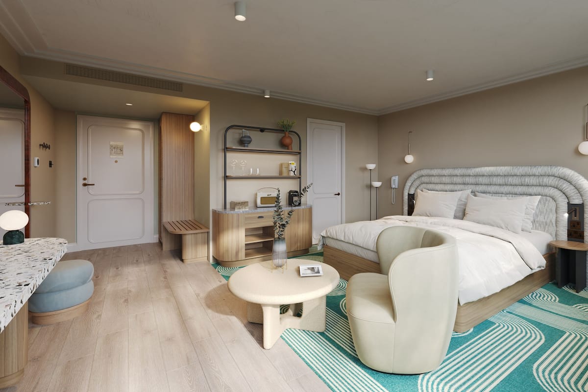 Roupas de cama antialérgicas, cofres nos quartos