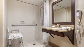 Room, 1 King Bed, Accessible, Non Smoking | Bathroom