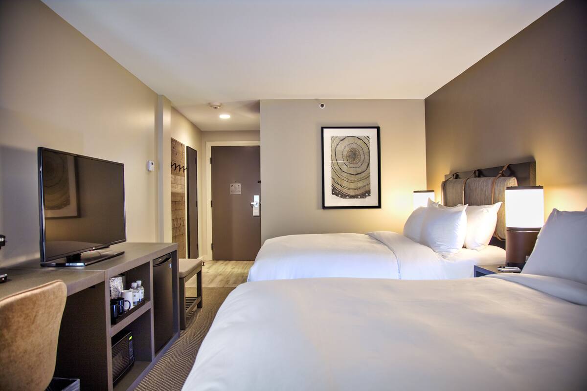 standard room, 2 queen beds | hypo-allergenic bedding, in-room safe, laptop workspace