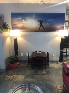 Lobby sitting area