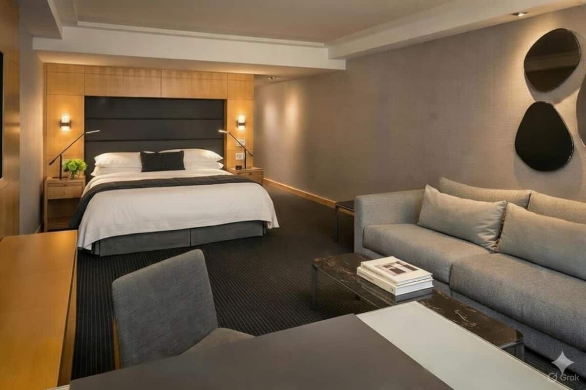 Premier Luxury King Room | Frette Italian sheets, premium bedding, down comforters, in-room safe