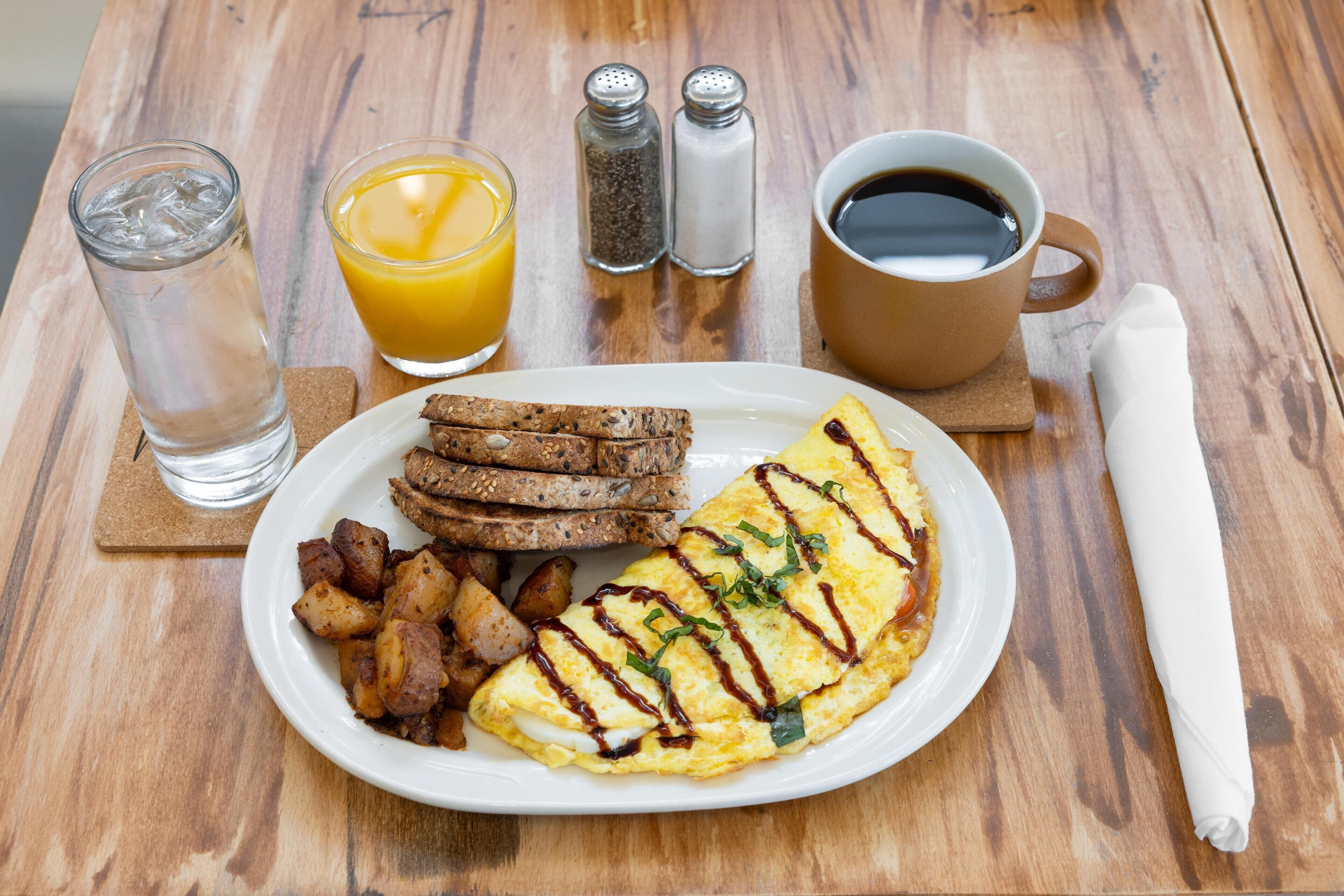 Daily cooked-to-order breakfast for a fee