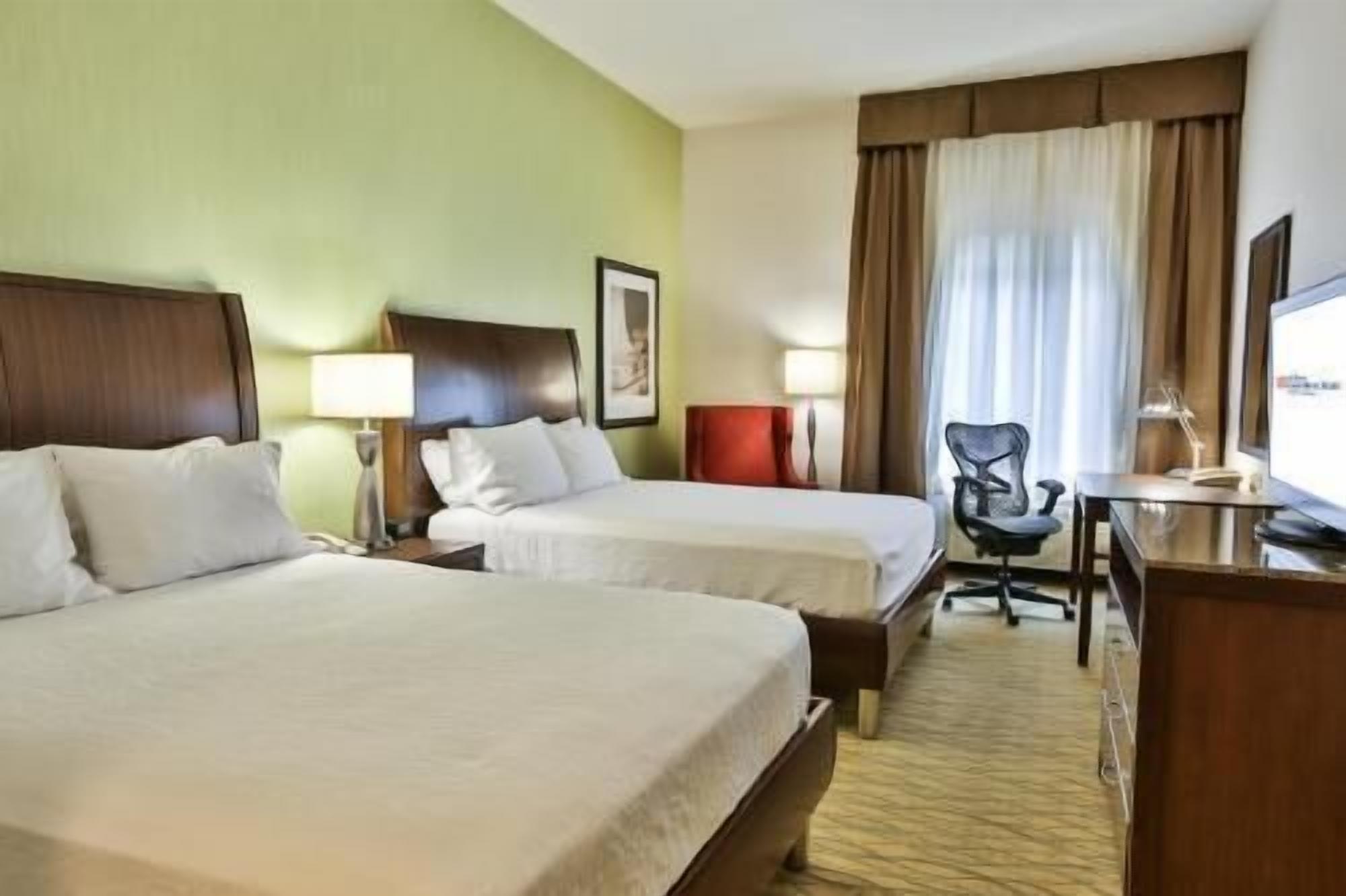 Hypo-allergenic bedding, blackout curtains, iron/ironing board