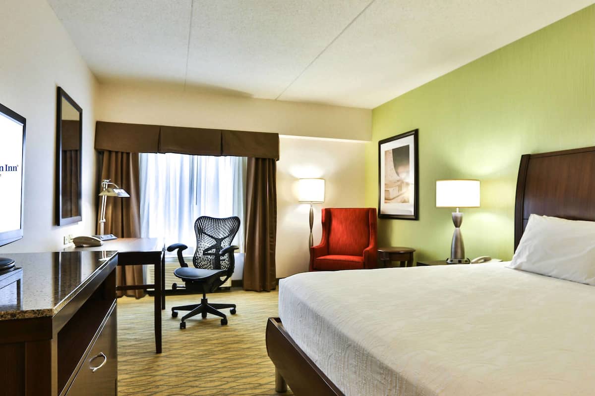 hypo-allergenic bedding, blackout curtains, iron/ironing board