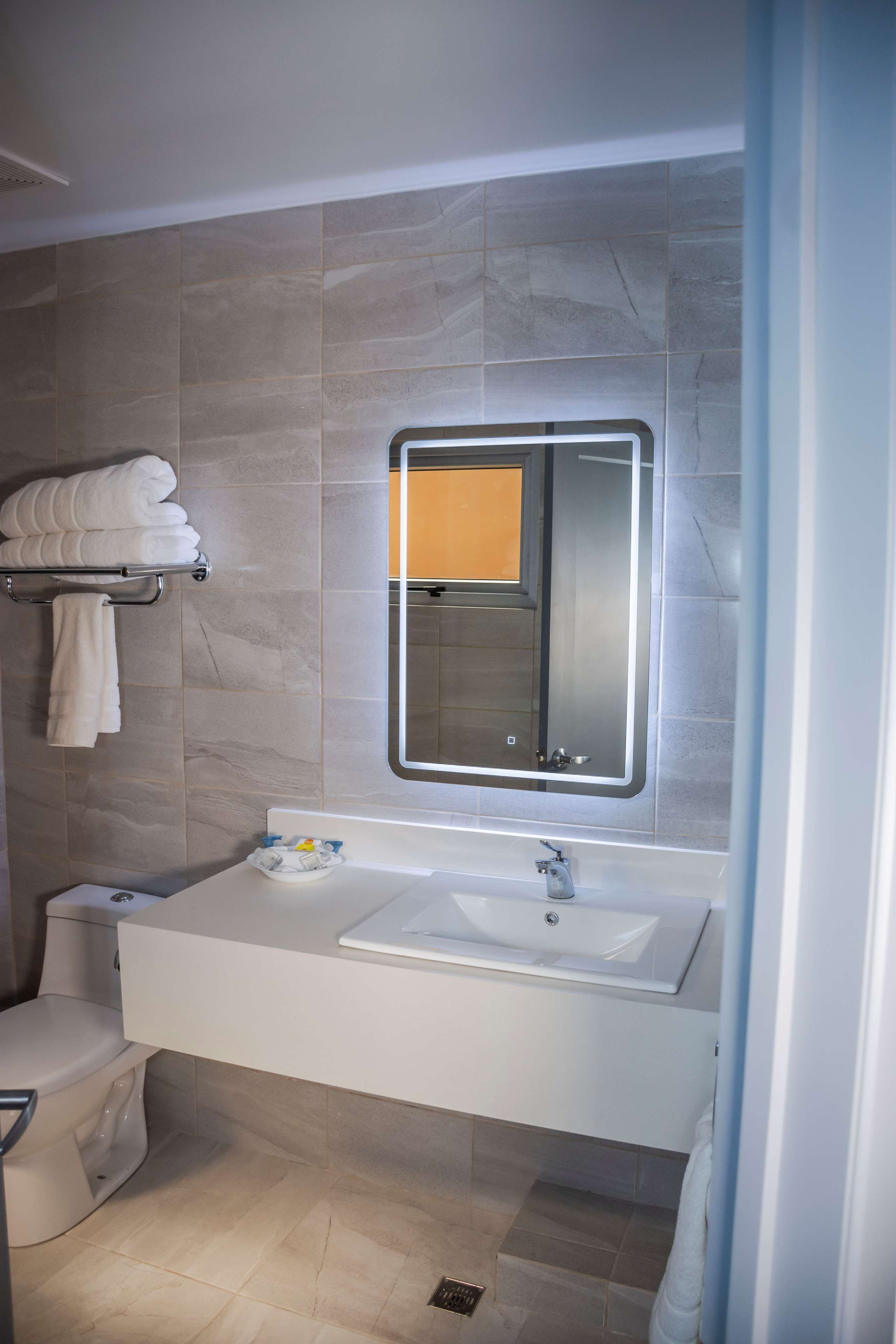 superior room, 1 king bed, non smoking | bathroom | combined shower/bathtub, eco-friendly toiletries, hair dryer, towels