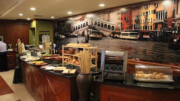 Free buffet breakfast