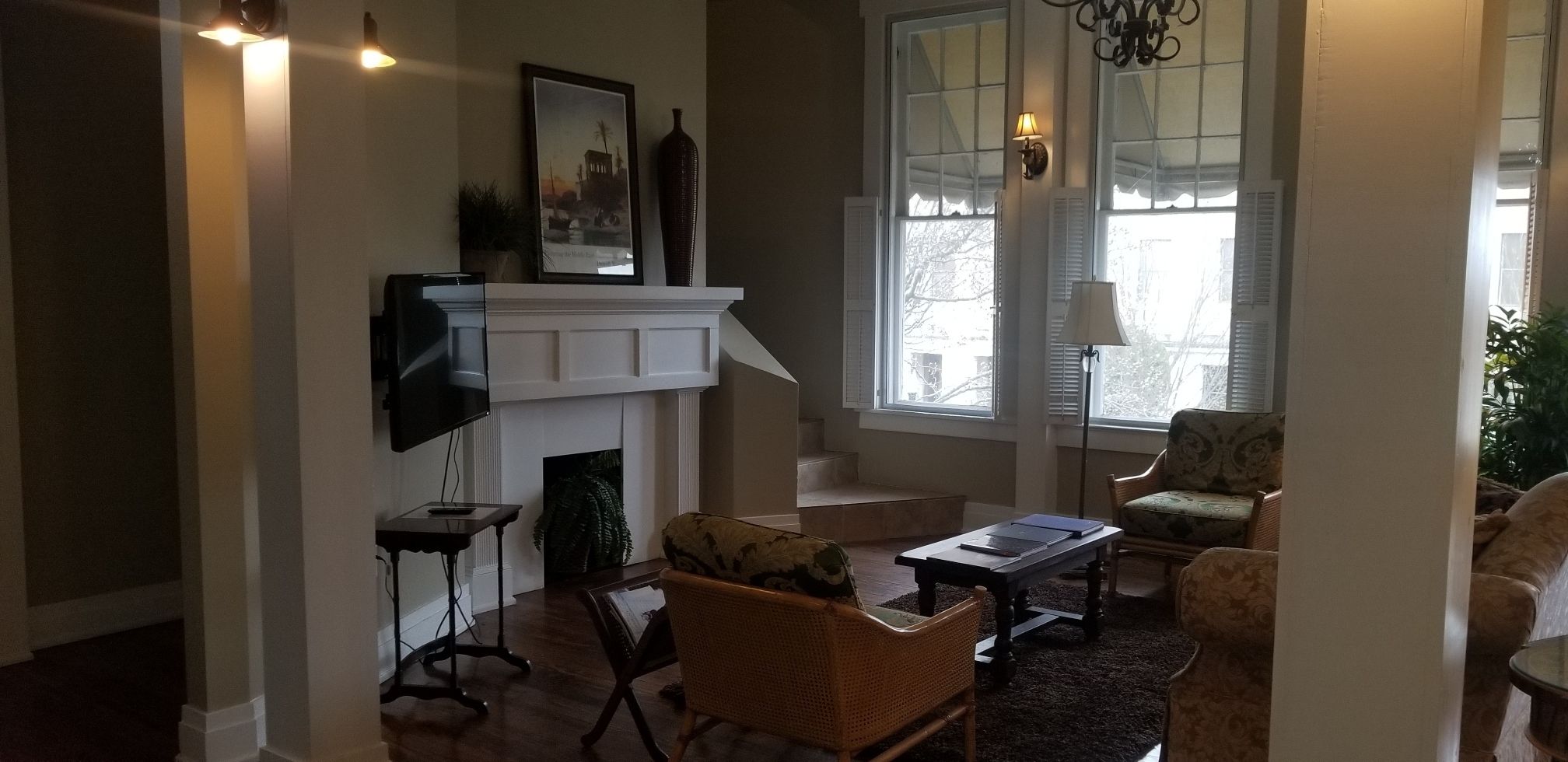 Deluxe 2 Bedroom Suite, Non-Smoking, Kitchen (Room 25) | Living area | Flat-screen TV