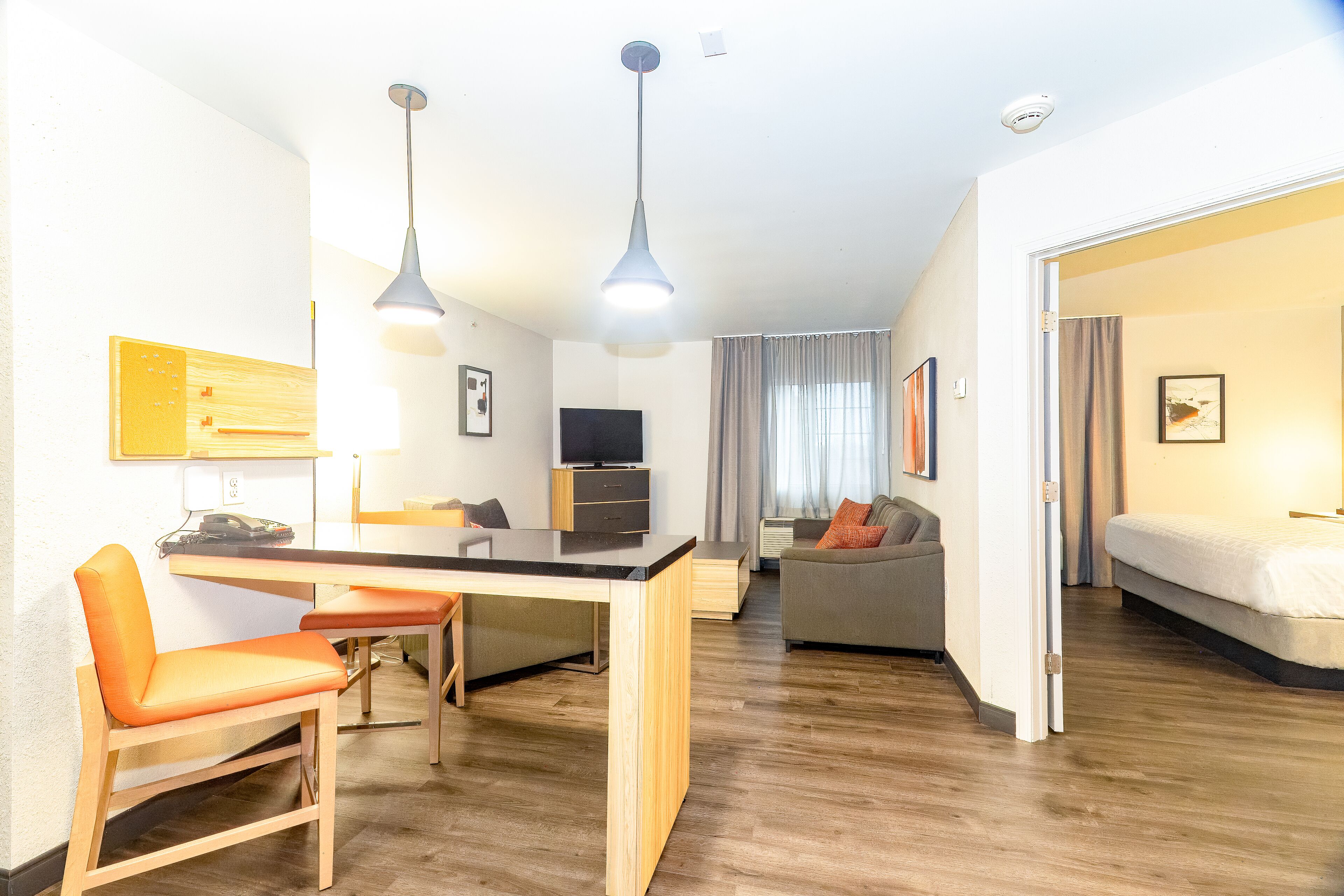 1 bedroom, premium bedding, individually furnished, desk