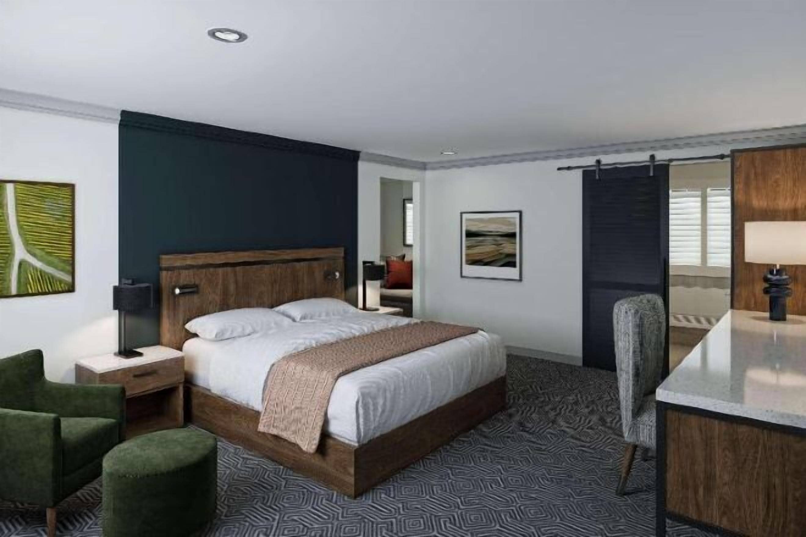 Caja de seguridad en la habitación y escritorio 