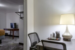 Family Room, 3 Queen Beds, Non Smoking, Refrigerator & Microwave | Premium bedding, down comforters, desk, blackout drapes