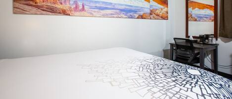 Room, 2 Queen Beds, Non Smoking, Refrigerator & Microwave | Premium bedding, down comforters, desk, blackout drapes