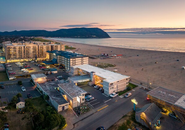On the beach, beach towels