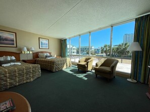 Room, 2 Bedrooms, Ocean View | Desk, iron/ironing board, free WiFi, bed sheets