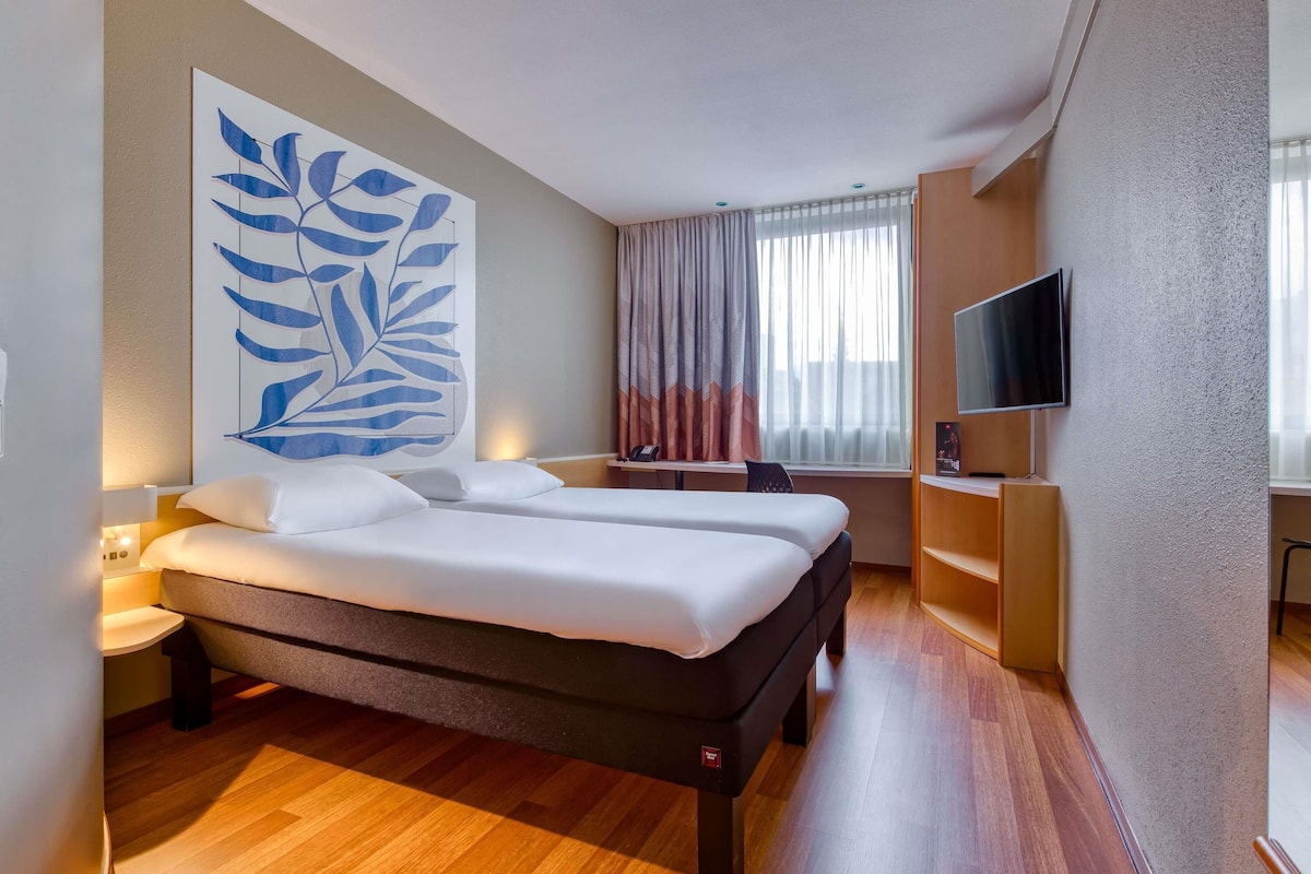 standard room, 2 single beds | hypo-allergenic bedding, desk, blackout curtains, soundproofing