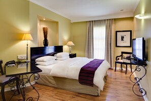 In-room safe, desk, iron/ironing board, free cribs/infant beds