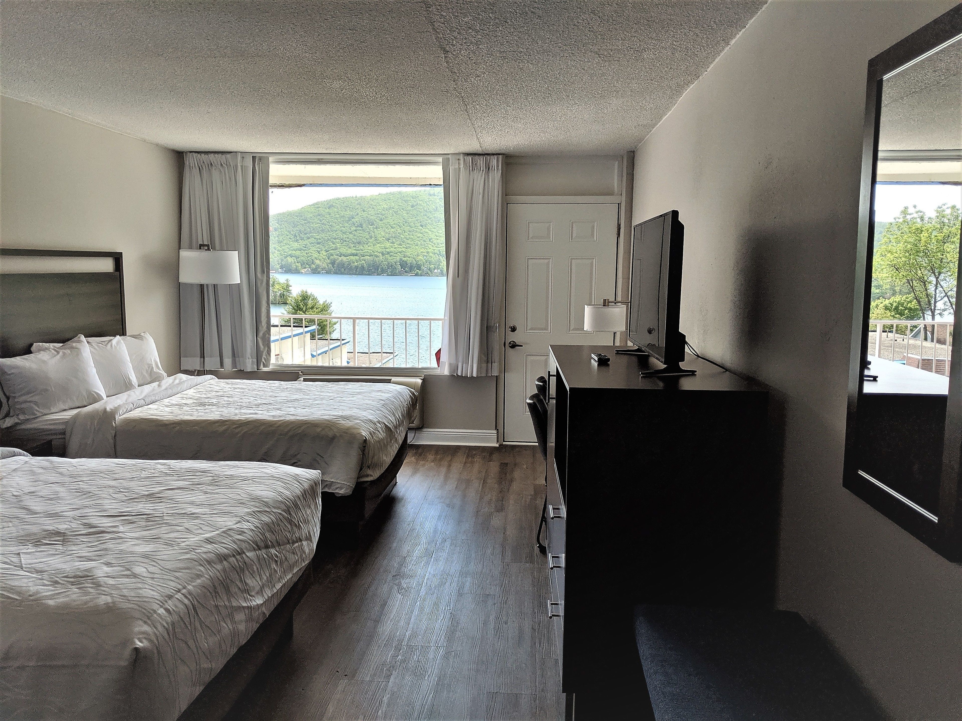 room, 2 queen beds, lake view | egyptian cotton sheets, premium bedding, blackout curtains