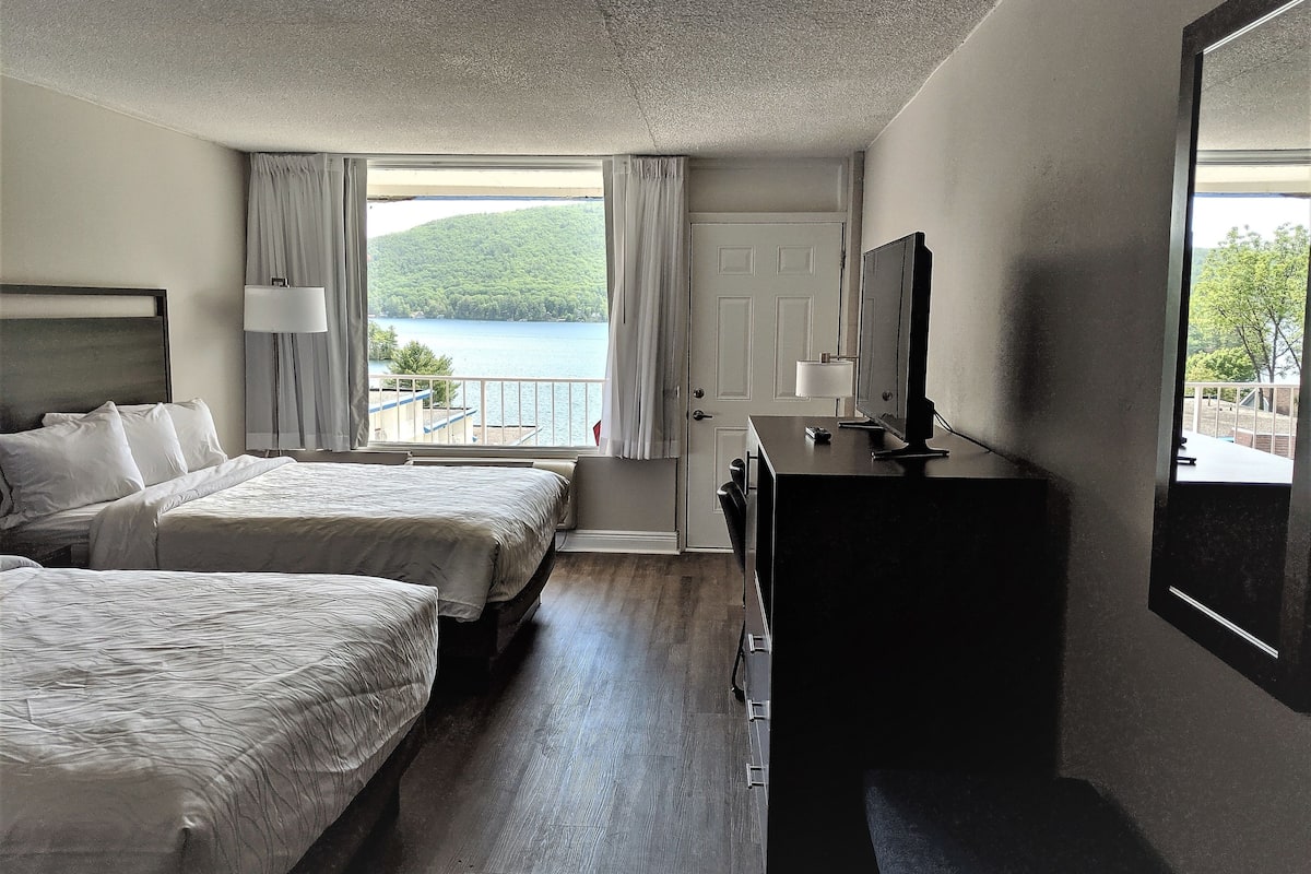 room, 2 queen beds, lake view | egyptian cotton sheets, premium bedding, blackout curtains