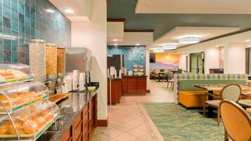 Free daily buffet breakfast