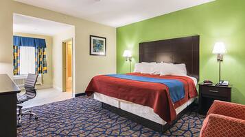 Deluxe Room, 1 King Bed, Non Smoking | In-room safe, desk, iron/ironing board, free cots/infant beds