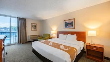 Room, 1 King Bed, Non Smoking, Poolside | Individually decorated, individually furnished, desk, laptop workspace