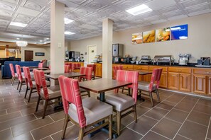 Free daily buffet breakfast 