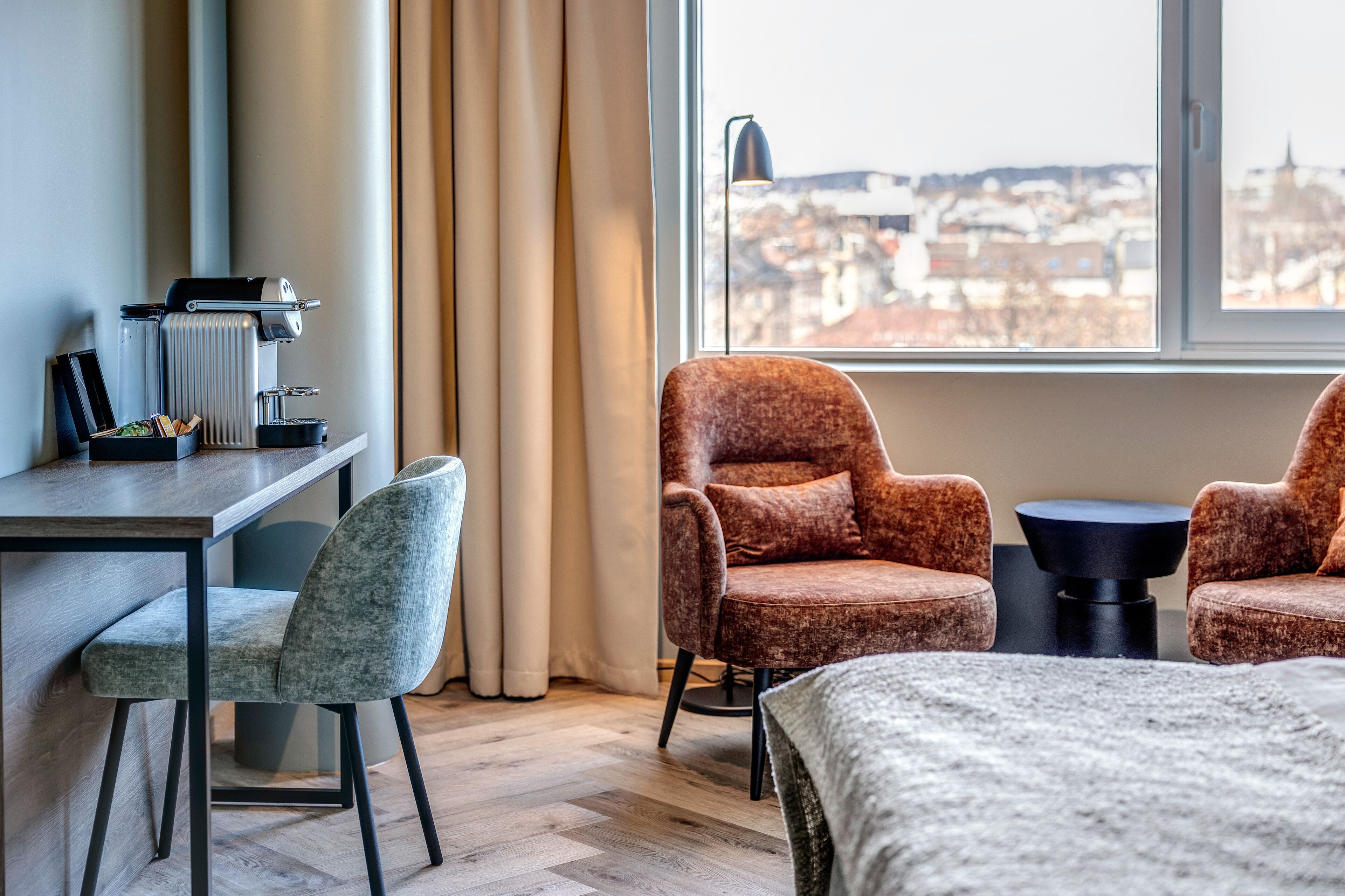 deluxe double room | premium bedding, memory-foam beds, laptop workspace, free wifi