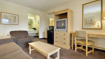 Desk, soundproofing, iron/ironing board, free cribs/infant beds