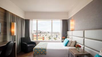 Minibar, in-room safe, desk, blackout curtains