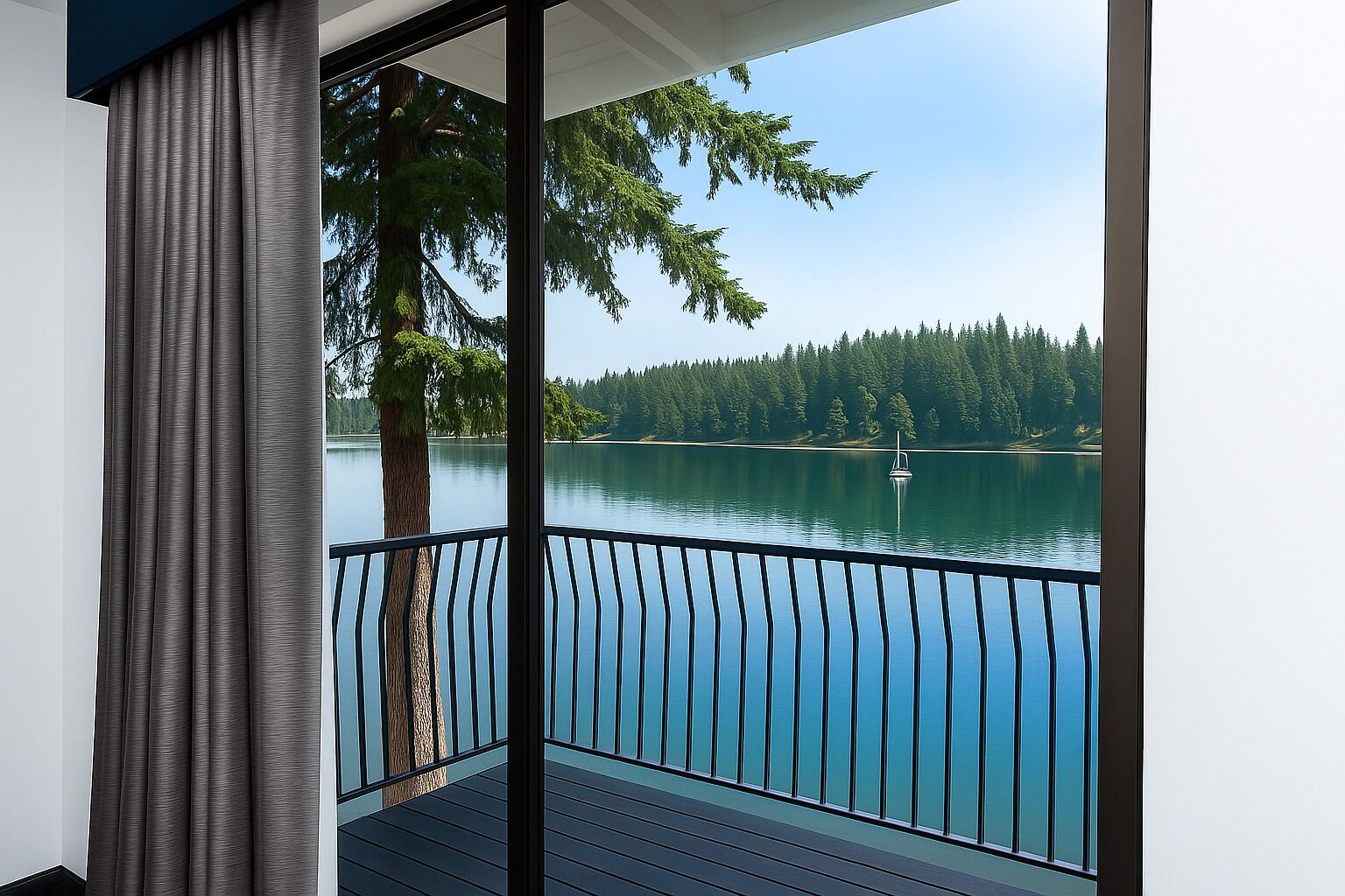 Quarto standard, 2 camas Queen | Vista da sacada