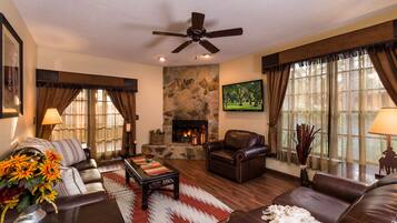 Ferienhaus, 2Â Schlafzimmer (Lodge) | Wohnzimmer