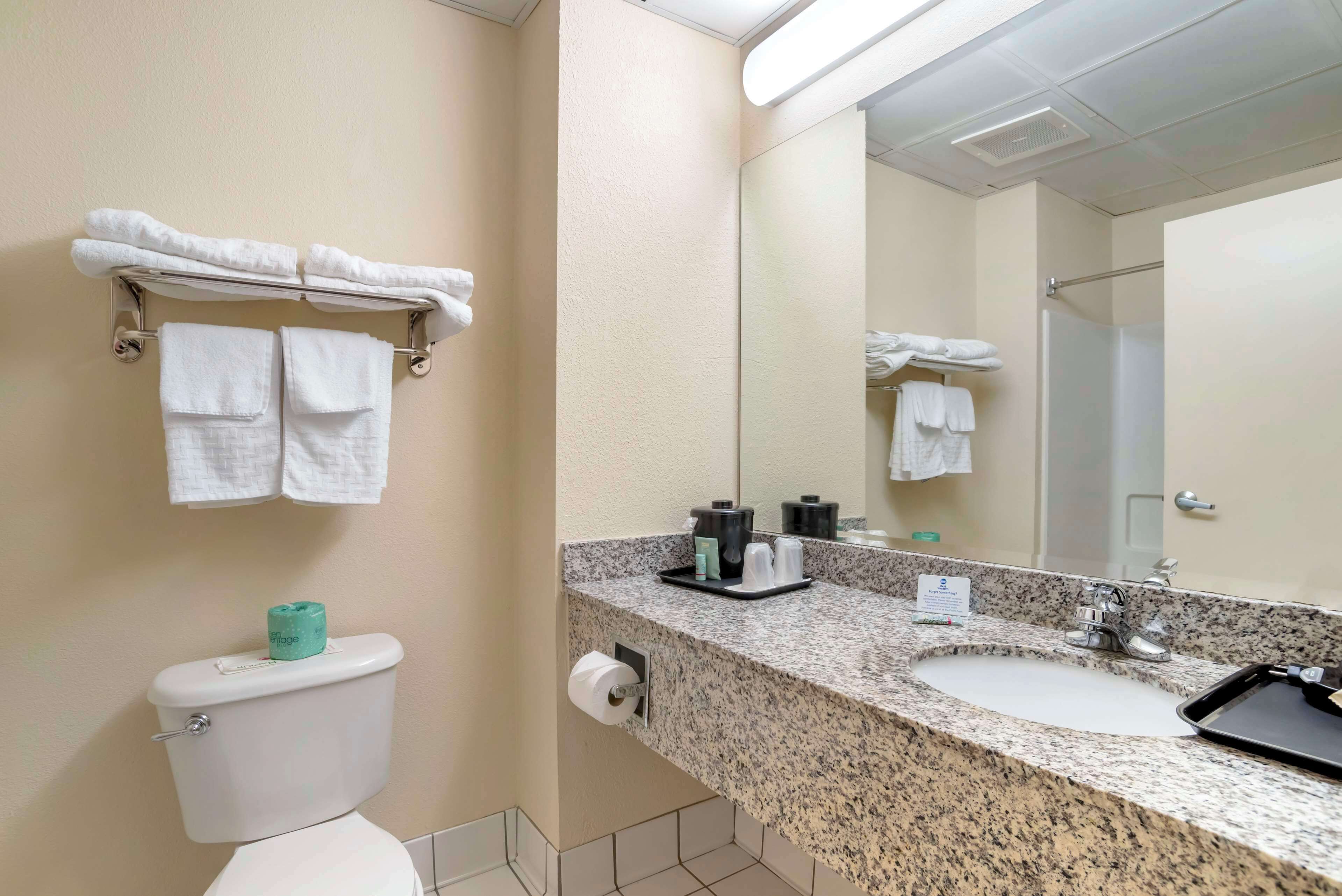 free toiletries, hair dryer, towels, soap