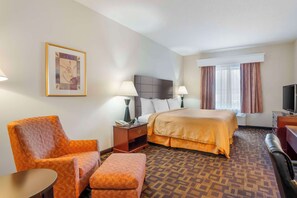 In-room safe, desk, blackout drapes, iron/ironing board - Best Western Carowinds (Fort Mill)